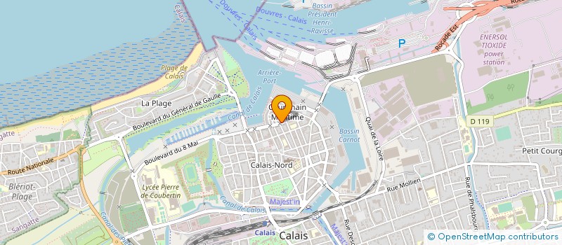 localisation de l'entreprise BRASSERIE DES ALLIES  CALAIS