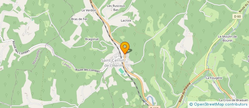 localisation de l'entreprise BRASSERIE DES CHTIS  SAINT-CERNIN-DE-L'HERM