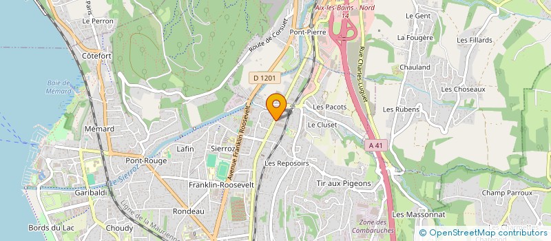 localisation de l'entreprise BRASSERIE DES CIMES à AIX-LES-BAINS