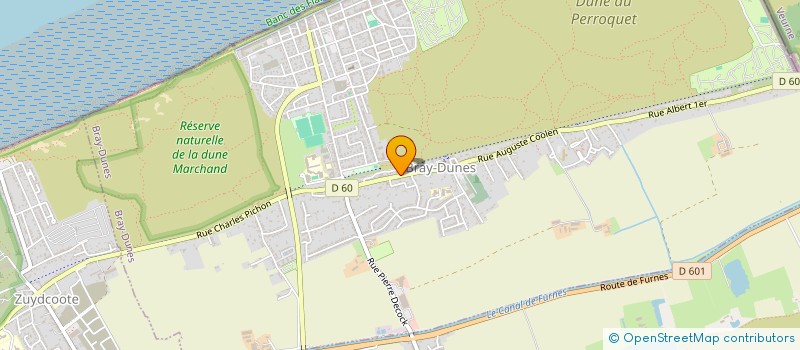localisation de l'entreprise BRASSERIE DES DUNES DE FLANDRE  BRAY-DUNES