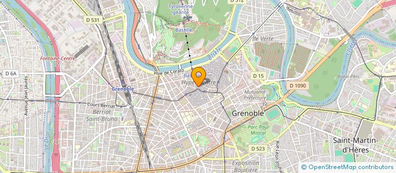 localisation de l'entreprise BRASSERIE DES FLEURS à GRENOBLE