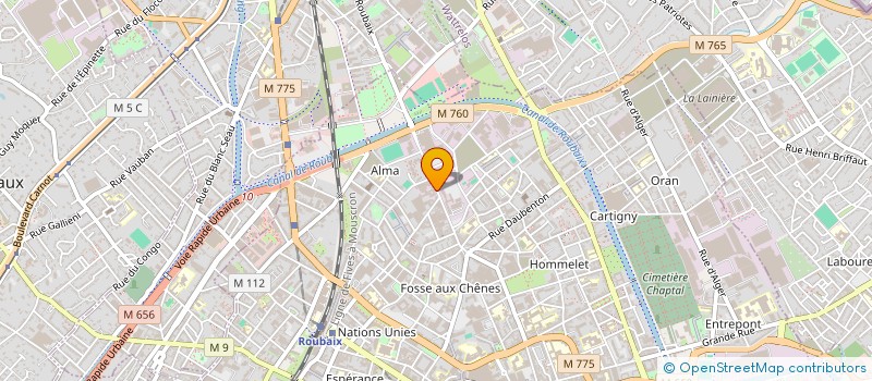 localisation de l'entreprise BRASSERIE DES LYS  ROUBAIX