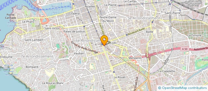 localisation de l'entreprise BRASSERIE DES MILLE COLONNES à MARSEILLE 6