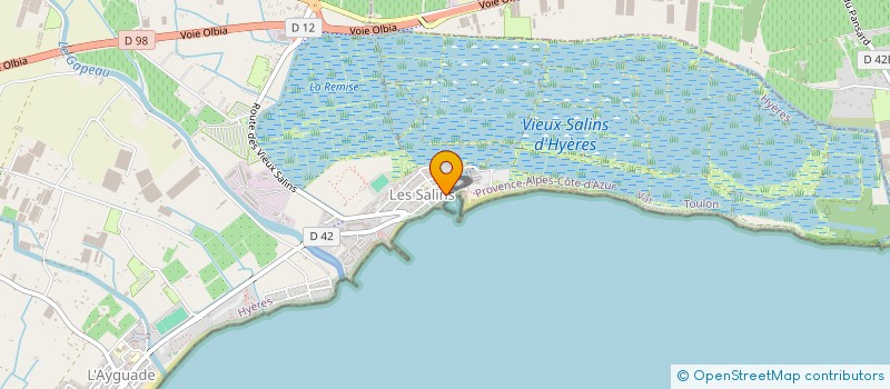 localisation de l'entreprise BRASSERIE DES SALINS à HYERES