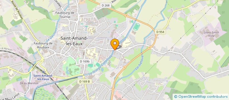 localisation de l'entreprise BRASSERIE DES SOURCES à SAINT-AMAND-LES-EAUX