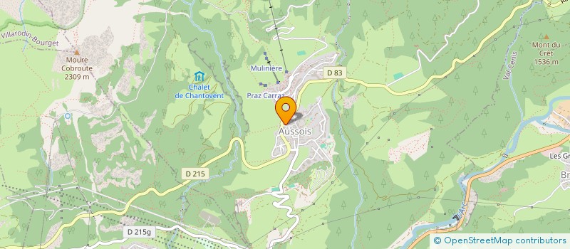 localisation de l'entreprise BRASSERIE DES SOURCES DE VANOISE à AUSSOIS