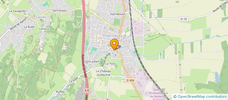 localisation de l'entreprise BRASSERIE DES TILLEULS  SENNECEY-LE-GRAND