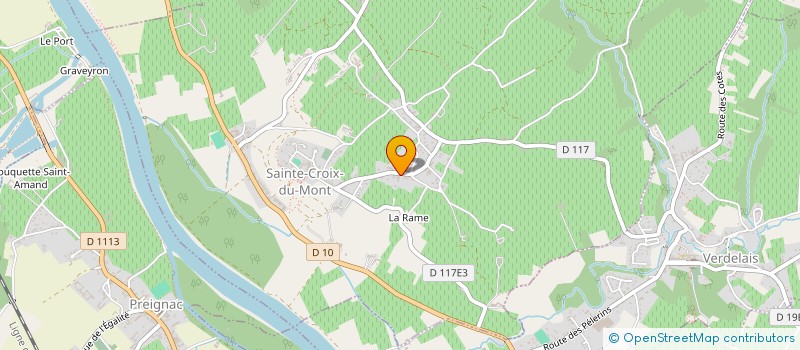 localisation de l'entreprise BRASSERIE DISTILLERIE DU CABESTAN à SAINTE-CROIX-DU-MONT