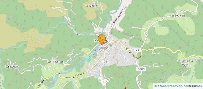 localisation de l'entreprise BRASSERIE DRAC  JAUJAC