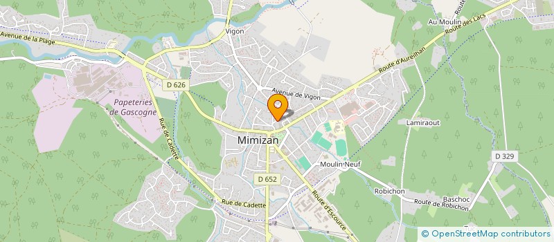 localisation de l'entreprise BRASSERIE DU BORN  MIMIZAN