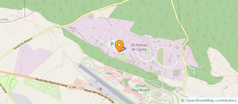 localisation de l'entreprise BRASSERIE DU CASTELLET à SIGNES