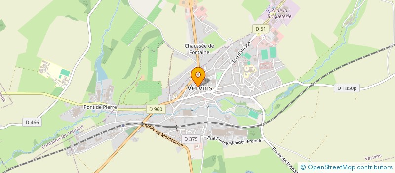 localisation de l'entreprise BRASSERIE DU CENTRE à VERVINS