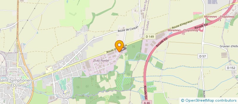 localisation de l'entreprise BRASSERIE DU CHAMP FLEURI  SAINT-SYMPHORIEN-D'OZON