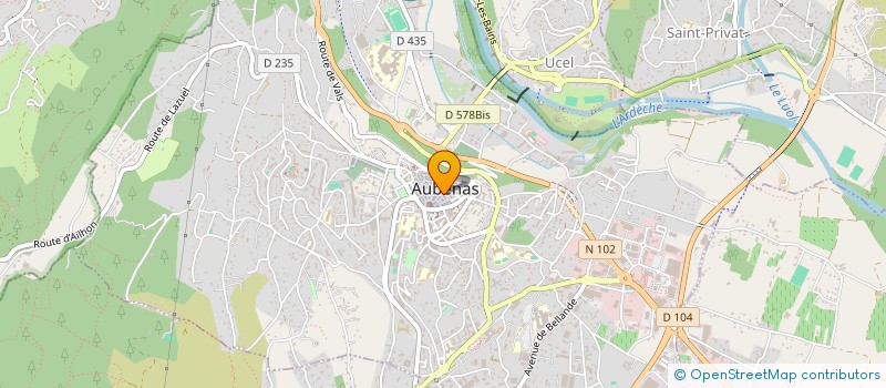 localisation de l'entreprise BRASSERIE DU CHATEAU à AUBENAS