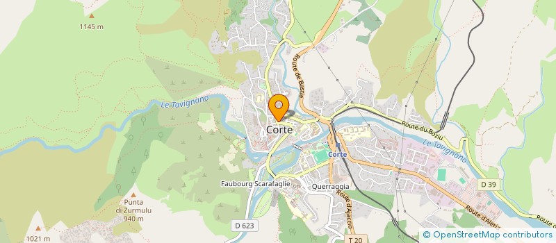 localisation de l'entreprise BRASSERIE DU COURS à CORTE
