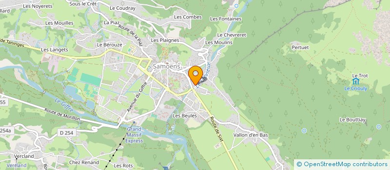 localisation de l'entreprise BRASSERIE DU CRIOU  TANINGES