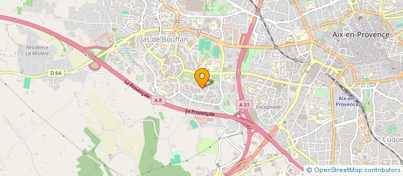 localisation de l'entreprise BRASSERIE DU DEFENS  AIX-EN-PROVENCE