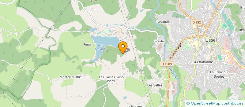 localisation de l'entreprise BRASSERIE DU LAC à USSEL