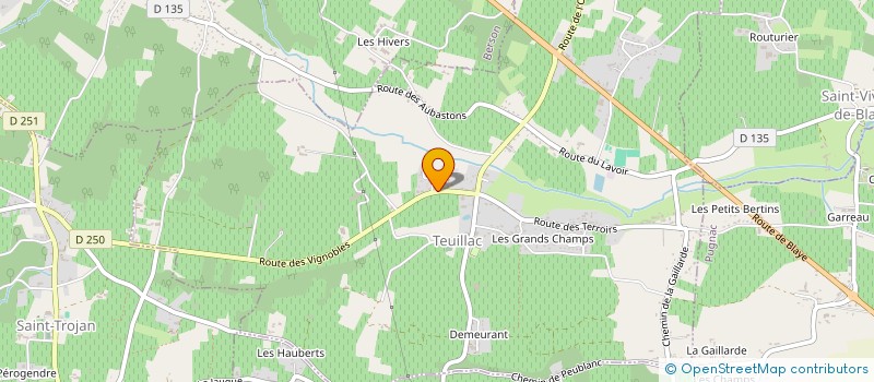 localisation de l'entreprise BRASSERIE DU MAMMOUTH  TEUILLAC