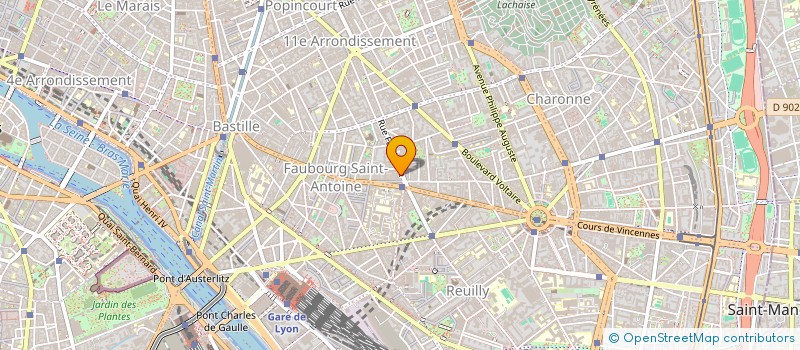 localisation de l'entreprise BRASSERIE DU METRO S A R L  PARIS