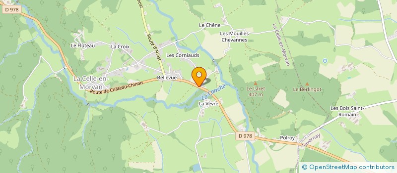 localisation de l'entreprise BRASSERIE DU MORVAN  LA CELLE-EN-MORVAN