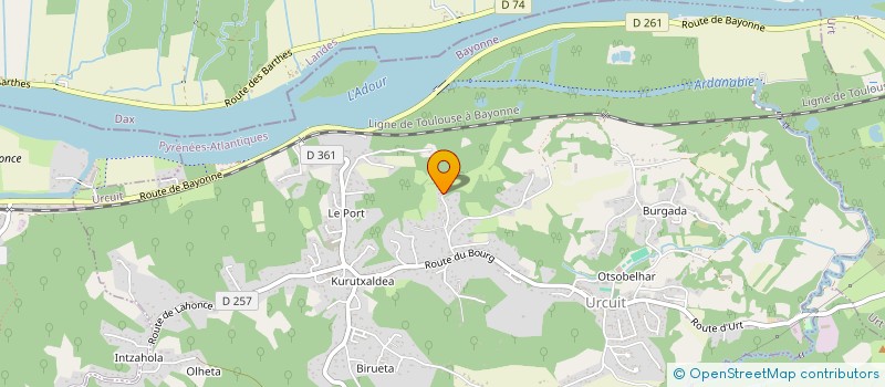 localisation de l'entreprise BRASSERIE DU MOTARD  URCUIT