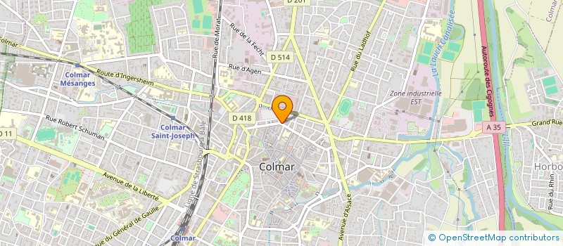 localisation de l'entreprise BRASSERIE DU NORD à COLMAR