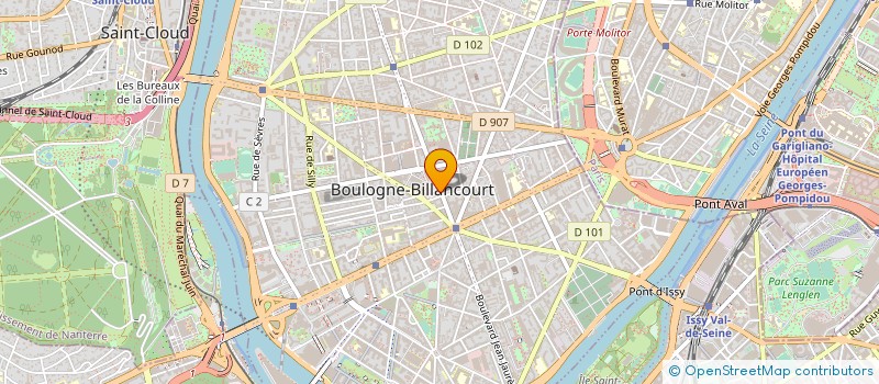 localisation de l'entreprise BRASSERIE DU PALACE à BOULOGNE-BILLANCOURT