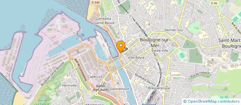 localisation de l'entreprise BRASSERIE DU PORT à BOULOGNE-SUR-MER