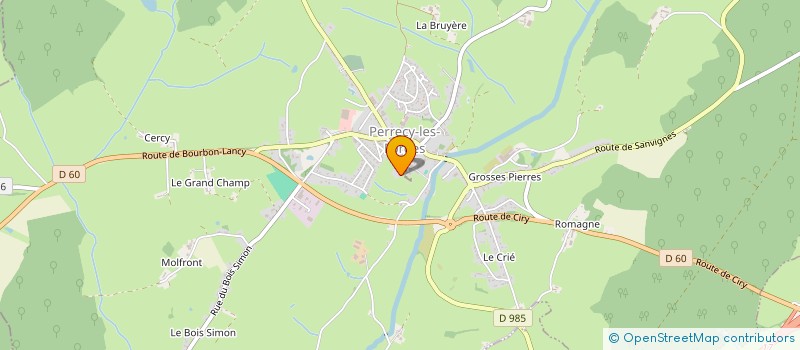 localisation de l'entreprise BRASSERIE DU PRIEURE  PERRECY-LES-FORGES