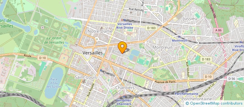 localisation de l'entreprise BRASSERIE DU ROI à VERSAILLES