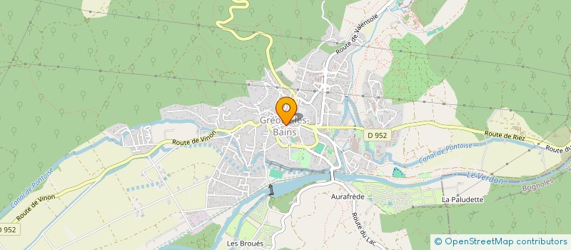 localisation de l'entreprise BRASSERIE DU SOLEIL à GREOUX-LES-BAINS