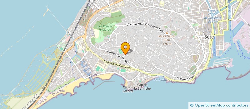 localisation de l'entreprise BRASSERIE DU TENNIS CLUB MAS VIEL  SETE