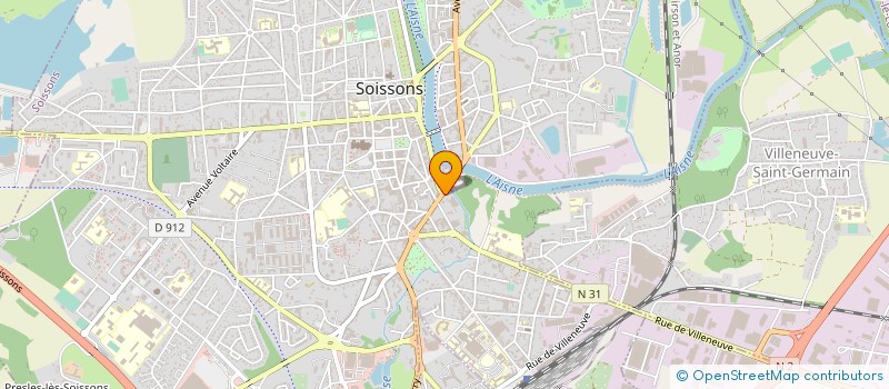 localisation de l'entreprise BRASSERIE DU WEB à SOISSONS