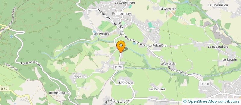 localisation de l'entreprise BRASSERIE FENIX  POLLIONNAY