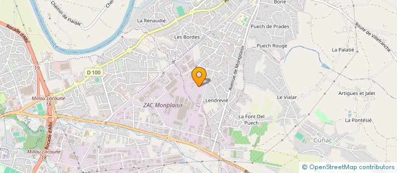 localisation de l'entreprise BRASSERIE FLAD  SAINT JUERY