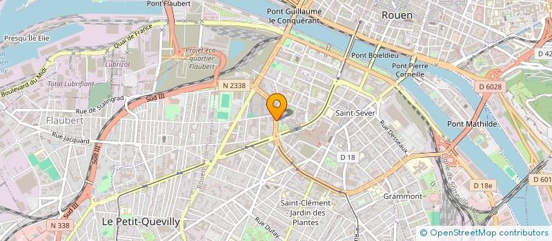 localisation de l'entreprise BRASSERIE FLAUBERT à ROUEN