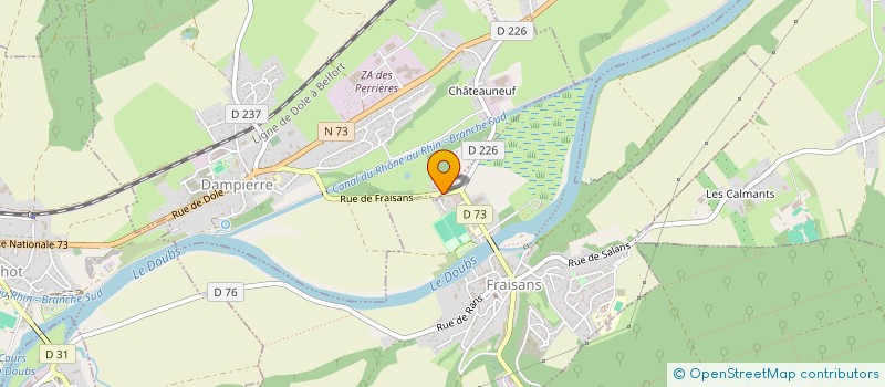 localisation de l'entreprise BRASSERIE FRAISANOISE à FRAISANS