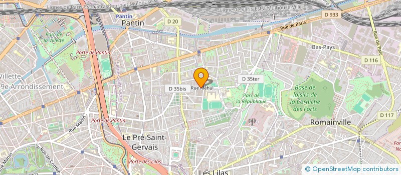 localisation de l'entreprise BRASSERIE GALLIA  PANTIN