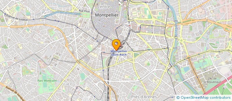 localisation de l'entreprise BRASSERIE GARE ROUTIERE à MONTPELLIER