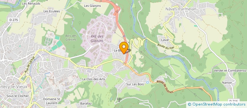 localisation de l'entreprise BRASSERIE IRMA à ANNECY
