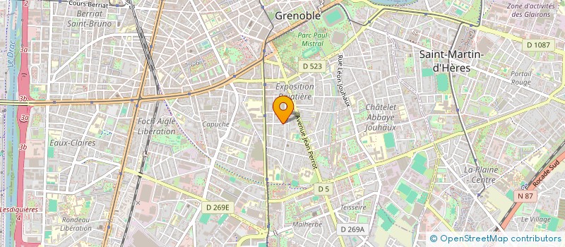 localisation de l'entreprise BRASSERIE IRVOY  GRENOBLE