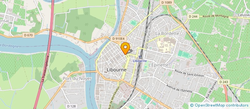 localisation de l'entreprise BRASSERIE L'ORIENT  LIBOURNE