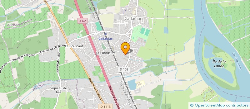 localisation de l'entreprise BRASSERIE LA GIRONDE  MARTILLAC