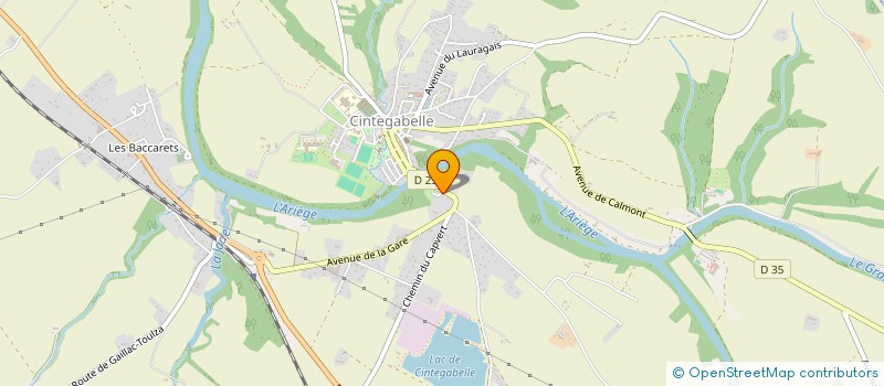 localisation de l'entreprise BRASSERIE LA SENTA GABELA  CINTEGABELLE