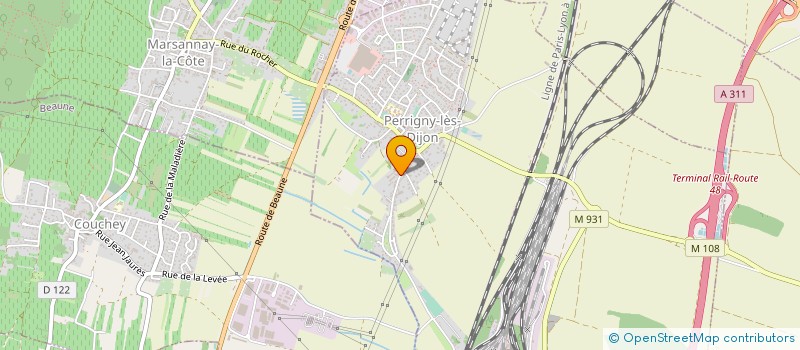 localisation de l'entreprise BRASSERIE LA SOURCE  PERRIGNY-LES-DIJON