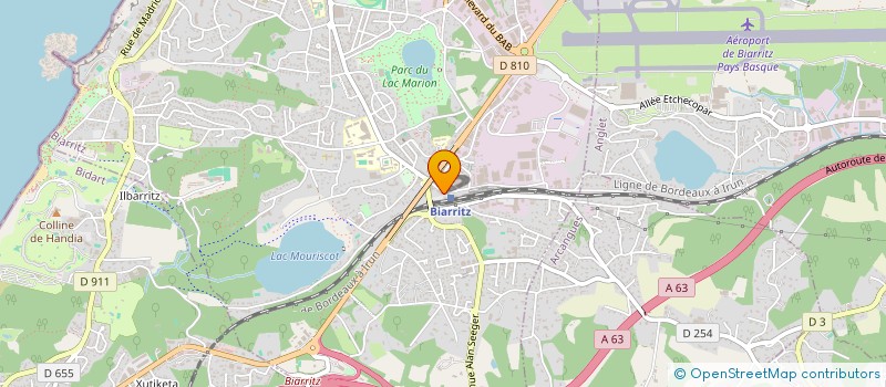 localisation de l'entreprise BRASSERIE LA STATION à BIARRITZ