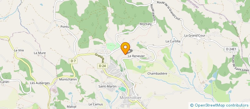 localisation de l'entreprise BRASSERIE LA TREVE  MONTROTTIER