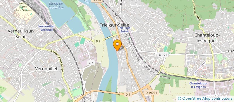 localisation de l'entreprise BRASSERIE LA TRIELLOISE à TRIEL-SUR-SEINE