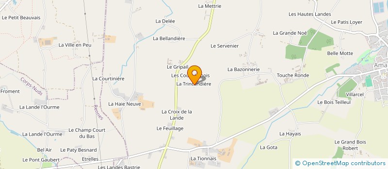 localisation de l'entreprise BRASSERIE LA TRINK  AMANLIS